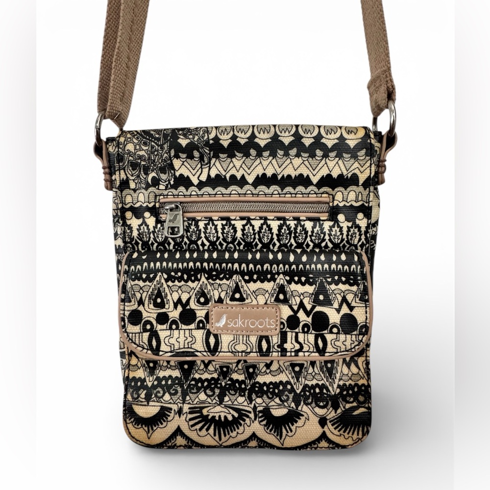 Sakroots Boho Print Crossbody Bag Adjustable Strap